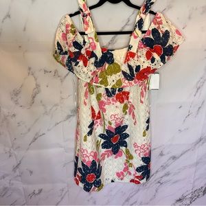 Trina Turk Floral Lace Dress-Brand New